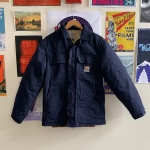 FR (Flame Resistant) Carhartt duck traditional coat, quilt lined - Size S